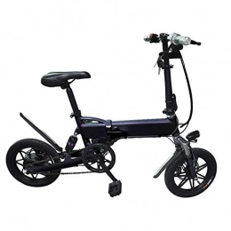 Lvbeis Electric Bike Lvbeis Adults Folding Electric Bike Portable Bicycle Speed Up To 25 KM / h EBike Pedal Assist With Throttle 36v 350w Motor, black