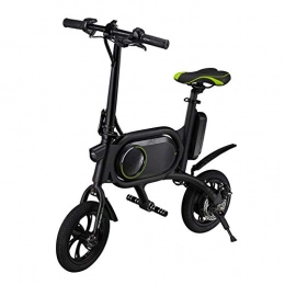 Lvbeis Electric Bike Lvbeis Adults Folding Electric Bike Portable Bicycle Speed Up To 25 KM / h EBike Pedal Assist With Throttle 36v 350w Motor, green