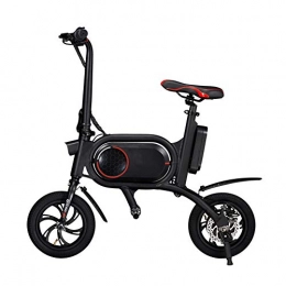 Lvbeis Electric Bike Lvbeis Adults Folding Electric Bike Portable Bicycle Speed Up To 25 KM / h EBike Pedal Assist With Throttle 36v 350w Motor, red