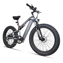 LWL Bike LWL Electric Bike for Adults 48V 750W 26 Inch Fat Tire Electric Mountain Bike Full Suspension 9 Speed Ebike