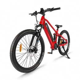 LWL Electric Bike LWL Electric Bikes for Adults Adults Electric Bike 750W 48V 26'' Tire Electric Bicycle, Electric Mountain Bike with Removable 17.5ah Battery, Professional 21 Speed Gears (Color : Red With Alarm)