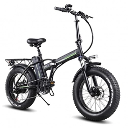 LWL Electric Bike LWL Electric Bikes for Adults Folding Electric Bikes For Adults Men Electric Bicycle 800W 48V 15Ah Lithium Battery Ebike 20 Inch 4.0 Fat Tire Electric Bike For Adults (Color : Black)