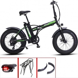 LXLTLB Bike LXLTLB Electric Mountain Bike 20 Inch Electric Bike Aluminum Alloy 48V 15AH Lithium Battery Mountain Cycling Bicycle Collapsible, Green
