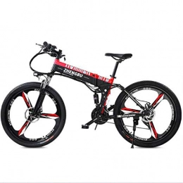 LXLTLB Bike LXLTLB Electric Mountain Bike 26 Inch Adult Folding E-bike 48V 10AH Lithium-Ion Battery Mountain Cycling Bicycle 27 Speed Off-Road Damping