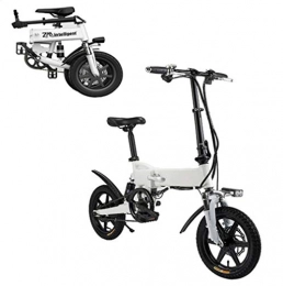 LYGID Electric Bike LYGID Electric bicycle Folding E-bike 14 inch 48V 5.2AH with Lithium Battery Max Speed 25 km / h, Disc Brakes 30-50 km Mileage, A