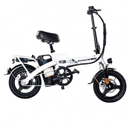 LYRWISHLY Bike LYRWISHLY Adult Electric Bike, Foldable Bike With 350WAhBrushless Motor, 36VThe highest 28 Ah lithium Battery, 14 Inch Wheel Max Speed 25 Km / h E-Bike For Adults And Commuters