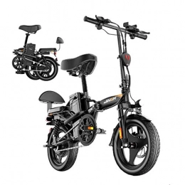 LYRWISHLY Electric Bike LYRWISHLY Electric Bikefor Adults Foldable Bike With 350W Brushless Motor 14" Wheel 48V 10-25AH Removable Waterproof And Dustproof Lithium Battery (Size : 25AH)