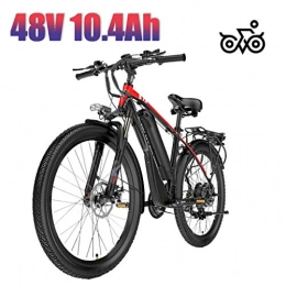 LYRWISHLY Electric Bike LYRWISHLY Mens Mountain Bike, Aluminum Alloy Ebikes Bicycles All Terrain, 26" 36V 350W Removable Lithium-Ion Battery Bicycle Ebike, For Outdoor Cycling Travel Work Out (Color : Red)