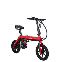 LYRWISHLY Electric Bike LYRWISHLY Outdoor Electric Bike, Folding Electric Bicycle for Adults 250W Motor 36V Urban Commuter Folding E-bike City Bicycle Max Speed 25 Km / h Load Capacity 120 Kg (Color : Red)