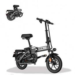 LYRWISHLY Electric Bike LYRWISHLY Smart Mountain Folding Electric Bike, for Adults, Power Range 280KM Bicycle Removable 48V / 28.8Ah Lithium-Ion Battery With 3 Riding Modes (Color : Black)