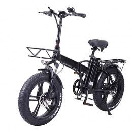 LYUN Bike LYUN 750W Foldable Electric Bike for Adults 20 Inch Fat Tire Electric Bike Portable Mens Womens Bicycle 48v 15ah Lithium Battery Folding E Bike