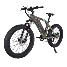 LYUN Bike LYUN Electric Bike 26" Powerful 750W 48V Removable Battery 7 Speed Gears Fat Tire Electric Bicycles with Pedal Assist for man woman (Color : Camouflage)
