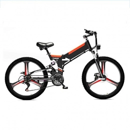 LZMXMYS Electric Bike LZMXMYS electric bike, 24" Electric Bike, Folding Electric Mountain Bike with Super Lightweight Aluminum Alloy, Electric Bicycle, Premium Full Suspension And 21 Speed Gears, 350 Motor, Lithium Battery