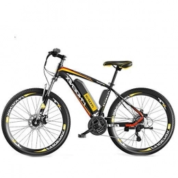 LZMXMYS Electric Bike LZMXMYS electric bike, 26'' Electric Mountain Bike With Removable Large Capacity Lithium-Ion Battery (36V 250W), Electric Bike 27 Speed Gear For Outdoor Cycling Travel Work Out (Color : Yellow)
