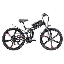 LZMXMYS Electric Bike LZMXMYS electric bike, 26'' Folding Electric Mountain Bike, Electric Bike with 48V 8Ah / 13AH / 20AH Lithium-Ion Battery, Premium Full Suspension And 21 Speed Gears, 350W Motor (Size : 8AH)