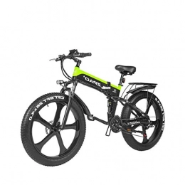 LZMXMYS Electric Bike LZMXMYS electric bike, 26 Inch Fat Tire Electric Bike 48V 1000W Motor Snow Electric Bicycle With Mountain Electric Bicycle Pedal Assist Lithium Battery Hydraulic Disc Brake (Color : Green)