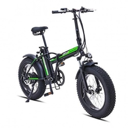 LZMXMYS Bike LZMXMYS electric bike, 500W 4.0 Fat Tires Tire Electric Bicycle Mountain Beach Snow Bike For Adults, Electric Scooter 7 Speed Gear EBike With Removable 48V15A Lithium Battery (Color : Green)