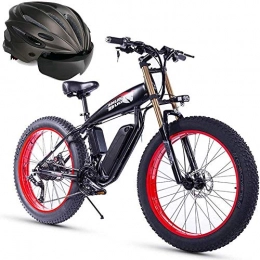 LZMXMYS Bike LZMXMYS electric bike, Electric Bicycle Electric Bikes For Adults Electric Bike Fat Tire Electric Bike 26" 4.0, 350W Powerful Motor, 48V 15Ah Removable Battery And Professional 21 Speed (Color : Red)