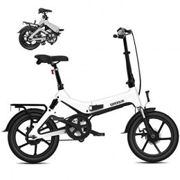 LZMXMYS Bike LZMXMYS electric bike, Electric Bike Electric Bike 16 Inch Tires 250W Motor 25km / h Foldable E-Bike 7.8AH Battery 3 Riding Modes (Color : Black)
