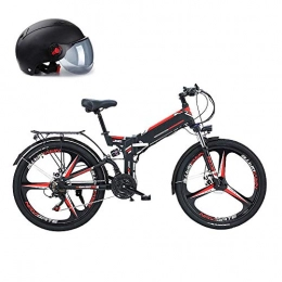 LZMXMYS Electric Bike LZMXMYS electric bike, Electric Bike Electric Mountain Bike 300W Ebike 26'' Electric Bicycle, 25Km / H Adults Ebike with Removable 10Ah Battery, Professional 21 Speed Gears (Color : Black)