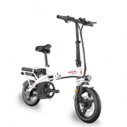 LZMXMYS Bike LZMXMYS electric bike, Electric Bike For Adult, Urban Commuter Folding E-bike, Max Speed 25km / h, 14inch Bicycle, 350W / 48V Charging Lithium Battery, Size:Range of 50 km