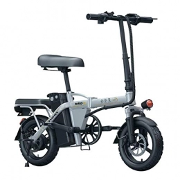 LZMXMYS Bike LZMXMYS electric bike, Electric Bike For Adults Folding E Bikes E-bike 150km Mileage 6Ah-48Ah Lithium-Ion Batter 3 Riding Modes 250W Max Speed 25km / h (Color : White, Size : 6AH)