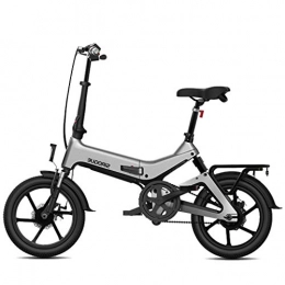 LZMXMYS Bike LZMXMYS electric bike, Electric Bike For Adults Folding E Bikes E-bike100km Mileage 7.8Ah Lithium-Ion Batter 3 Riding Modes 250W Max Speed 25km / h (Color : Grey)