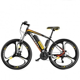 LZMXMYS Bike LZMXMYS electric bike, Electric Bikes For Adult, Mens Mountain Bike, High Steel Carbon Ebikes Bicycles All Terrain, 26" 36V 250W Removable Lithium-Ion Battery Bicycle Ebike (Color : Yellow)