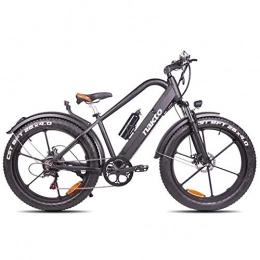 LZMXMYS Electric Bike LZMXMYS electric bike, Electric mountain bike, 26-inch hybrid bicycle / 18650 lithium battery 48V 6-speed hydraulic shock absorber & front and rear disc brakes, durability up to 70km