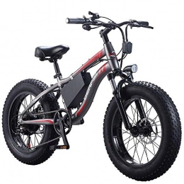 LZMXMYS Bike LZMXMYS electric bike, Electric snowmobile 20 inch bicycle big tire 36V / 10AH detachable lithium battery maximum speed 25KM front and rear disc brakes 7 speed LED lighting road cruiser