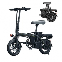 LZMXMYS Electric Bike LZMXMYS electric bike, Folding Electric Bike For Adults, 14" Electric Bicycle / Commute Ebike With 250W Motor, Removable Waterproof And Dustproof 48V 6Ah-36Ah Lithium Battery