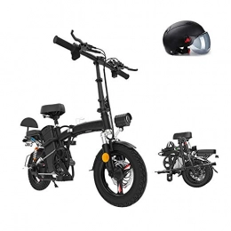 LZMXMYS Electric Bike LZMXMYS electric bike, Folding Electric Mountain Bike 48V Removable Lithium Battery Beach Snow Bicycle 14" Ebike 350W Electric Moped Electric Bicycles, 100KM (Size : 50KM)
