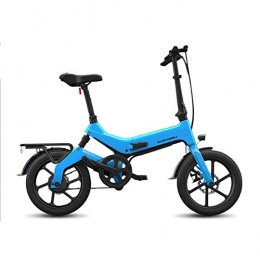 LZMXMYS Bike LZMXMYS electric bikeElectric Bike Removable Large Capacity Lithium-Ion Battery (36V 250W) for City Commuting Outdoor Cycling Travel Work Out (Color : Blue)