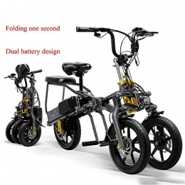 Macro Bike Macro Electric Bicycle Batteries 36V / 48V 350W Foldable Mini Electric Tricycle 14 Inches 20-30Km / H Brushless 1 Second Folding Easily High-End Electric Tricycle Folding Easily