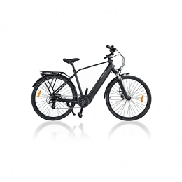 MAGMOVE Electric Bike for Adults, 28" E-bike Bafang Mid-mounted 250W Motor 13Ah Detachable Battery City ebike, Shimano 8 Speed Transmission Gears Dual Disc Brakes Front Suspension Electric Bicycles
