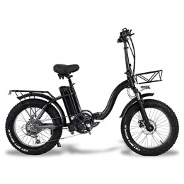 MARTES Electric Bike MARTES Electric Folding Bike Fat Tire 20 * 4" with 48V 15Ah Lithium-ion Battery 500W Motor, City Mountain Bicycle Booster 100-120KM