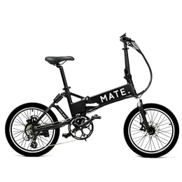 MATE Electric Bike MATE. City, Foldable, 250W Motor, 13Ah Battery, 80km range, Removable Battery (Legacy Black)