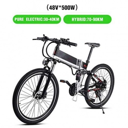 MEICHEN Electric Bike MEICHEN New electric bicycle 48V500W assisted mountain bicycle lithium electric bicycle Moped electric bike ebike electric bicycle, Black