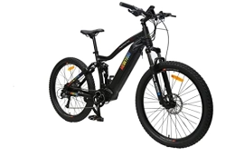 MERKYBIKES SPEED PEDELEC Bike MerkyBikes X9 Electric Mountain Bike for Adults - E Bikes for Men & Women, 27.5” / 48V / 17.5AH Lithium Battery, Shimano Altus 9 Speed Gears - Off Road Dirt Ebike / Bicycle Throttle & Pedal Assist - Black