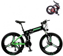 MG Electric Bike MG Electric Mountain Bikes, 26 Inch 27 Speed Folding Lithium Battery Aluminum Alloy Light and Convenient to Drive Off-Road Vehicles Suitable 6-8, A