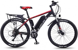 min min Electric Bike min min Bike, 36V 350W Electric Bike for Adult, Mens Mountain Bicycle 26Inch Fat Tire E-Bike, Magnesium Alloy bike, Bicycles All Terrain, with 3 Riding Modes, for Outdoor Cycling Travel (Color : Red)