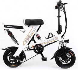 min min Bike min min Bike, Electric Bikes for Adults, 12 Inch Tire Folding Electric Bicycle with 8 / 10 / 12.5AH Lithium Battery, Stylish Ebike with Unique Design, 3 Work Modes, Max Speed Is 25Km / H