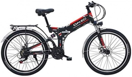 min min Electric Bike min min Bike, Electric Mountain Bike, 26'' Electric Bike for Adults E-Bike 48V 10Ah Lithium-Ion Battery Full Suspension And 21 Speed Gears