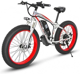 min min Electric Bike min min Bike, Electric Mountain Bike, 350W 26'' fat tire E-Bike with Removable 48V 13AH Lithium-Ion Battery for Adults, 21 Speed Shifter