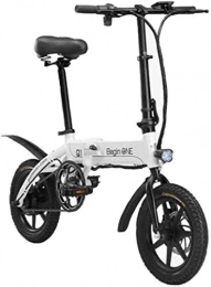 min min Electric Bike min min Bike, Fast Electric Bikes for Adults Lightweight Aluminum Electric Bikes with Pedals Power Assist and 36V Lithium Ion Battery with 14 inch Wheels and 250W Hub Motor Fixed Speed Cruise