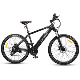 Minkui 26 inch electric mountain bike 36V10ah lithium battery 350W high power electric bicycle road tire city commuter bike-black