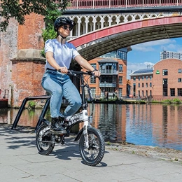 Festive Lights Bike MiRiDER One (2022 Edition) Folding Electric Bike - Lightweight Foldable eBike 7ah / 252wh Battery | Thumb Throttle With Pedal Assist (Pixel Edition)