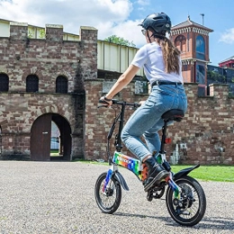 MiRiDER Bike MiRiDER One (2022 Edition) Folding Electric Bike - Lightweight Foldable eBike | Thumb Throttle With Pedal Assist (Colour Pixel)