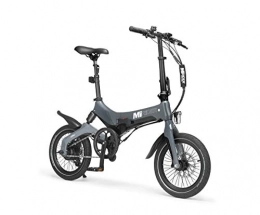 MiRiDER Bike MiRiDER One (2022 Edition) Folding Electric Bike - Lightweight Foldable eBike | Thumb Throttle With Pedal Assist (Grey)