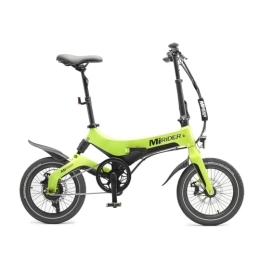 MiRiDER Electric Bike MiRiDER One Folding Electric Bike - Lightweight Magnesium Alloy Foldable eBike with 36V 7Ah Integrated Battery | Thumb Throttle With Pedal Assist | 16" Wheels with Aero Rims (Acid Green)